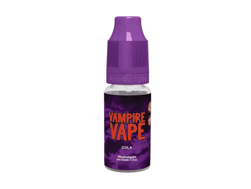 Vampire Vape Cola E-Liquid in Flasche, intensiver Geschmack, für E-Zigaretten und Dampfer-Zubehör geeignet.