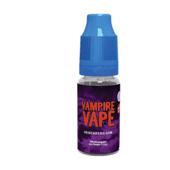 Vampire Vape Heisenberg-Gum E-Liquid Flasche im Cool Blue Push-Button-Design.