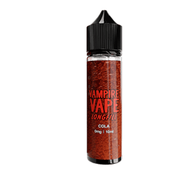 Vampire Vape Longfill Cola E-Liquid in 10ml Flasche, ideal für E-Zigaretten, mit erfrischendem Cola-Geschmack.