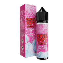Vampire Vape Longfill Pinkman Ice 0mg, 10ml, pinke Verpackung mit E-Liquid Flasche, langlebiger Geschmack.