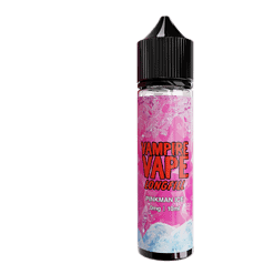 Vampire Vape Longfill Pinkman Ice E-Liquid Flasche mit 10ml, Aroma für E-Zigaretten, kühlender Eisgeschmack, 0mg Nikotin, ideal für Dampfer, pinkes Design, erhältlich bei LETZ Go.