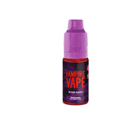 Vampire Vape Blood Sukka E-Liquid Flasche, 10ml, aromatischer Blutsaft-Geschmack für E-Zigaretten, geeignet für Vaping, modernes Design, ideal für Sammler und Vape-Enthusiasten.