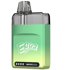 Extraktgerät EVOLUTION Nano 2 von Vaporesso, kompakt und handlich, für das Vaporisieren von Cannabis und Kräutern, mit modernem Design in Grün.