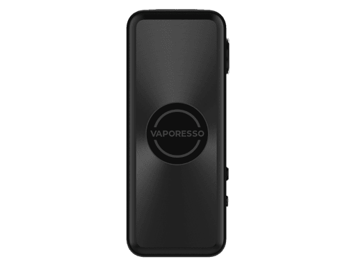 Vaporesso Vape Gerät, tragbare E-Zigarette mit moderner schwarzer Design, ideal für unterwegs.