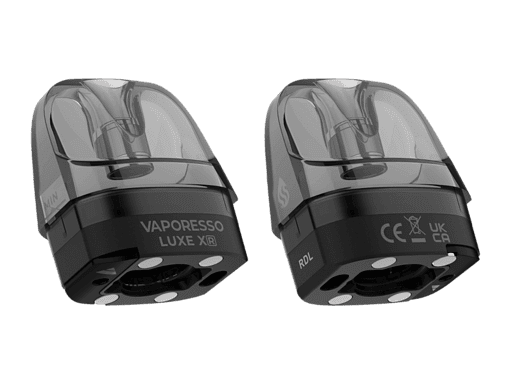 Vaporesso Luxe X Pod mit E-Liquid für Vaping, moderne Dampfer-Ersatzpods, kompatibel mit Vaporesso E-Zigaretten, elegante Schwarz, langlebig und wiederbefüllbar.