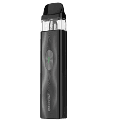 Vaporizer VaporDuo in Schwarz, tragbares E-Zigaretten-Gerät mit LED-Anzeige für Dampf- und Nikotinentwicklung, modern und handlich.