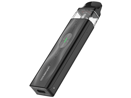 Vaporizer mit digitalem Display und langlebem Akku in schwarzem Design, ideal für unterwegs.