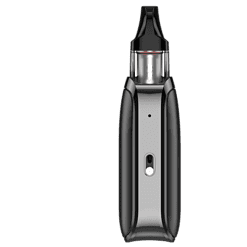 Blitzableiter mit USB-Anschluss in Schwarz, tragbares batteriebetriebenes Ladegerät für unterwegs, modernes Design, ideal für USB-Geräte und Smartphones, kompakte Maße, sichere Handhabung.