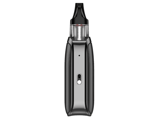 Blitzableiter mit USB-Anschluss in Schwarz, tragbares batteriebetriebenes Ladegerät für unterwegs, modernes Design, ideal für USB-Geräte und Smartphones, kompakte Maße, sichere Handhabung.
