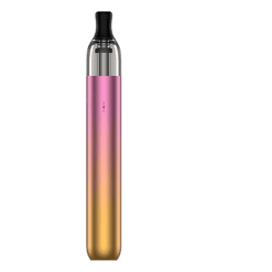 Stylischer pink-goldener Vaporizer für E-Zigaretten, langlebig und handlich, ideal für Dampfer, mit intuitivem Bedienfeld, hochwertiges Material.