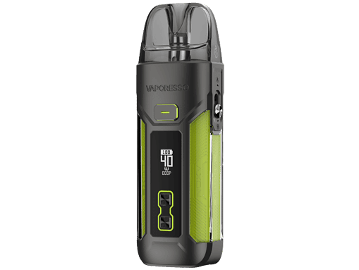 Vaporesso xROS 2 E-Zigarette mit Farbdisplay, grün-schwarzes Design, digitaler Dampfregler, angenehm in der Hand liegend, modernes Vaping-Gerät für Dampfer.