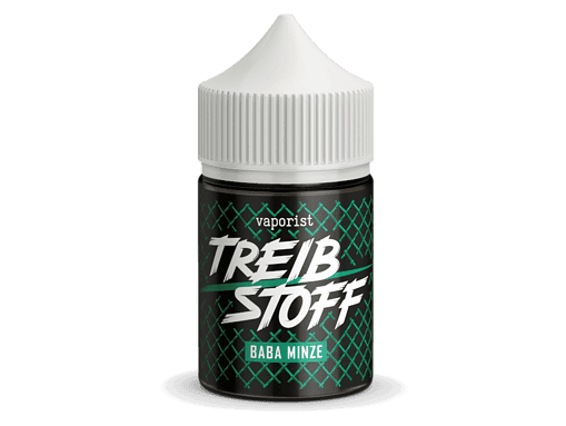 Vaporizer-Treibstoff in Flasche mit "Baba Minze" Geschmack, für E-Zigaretten und Dampfgeräte, aromatischer Minzgeschmack, handlich und einfach zu verwenden.