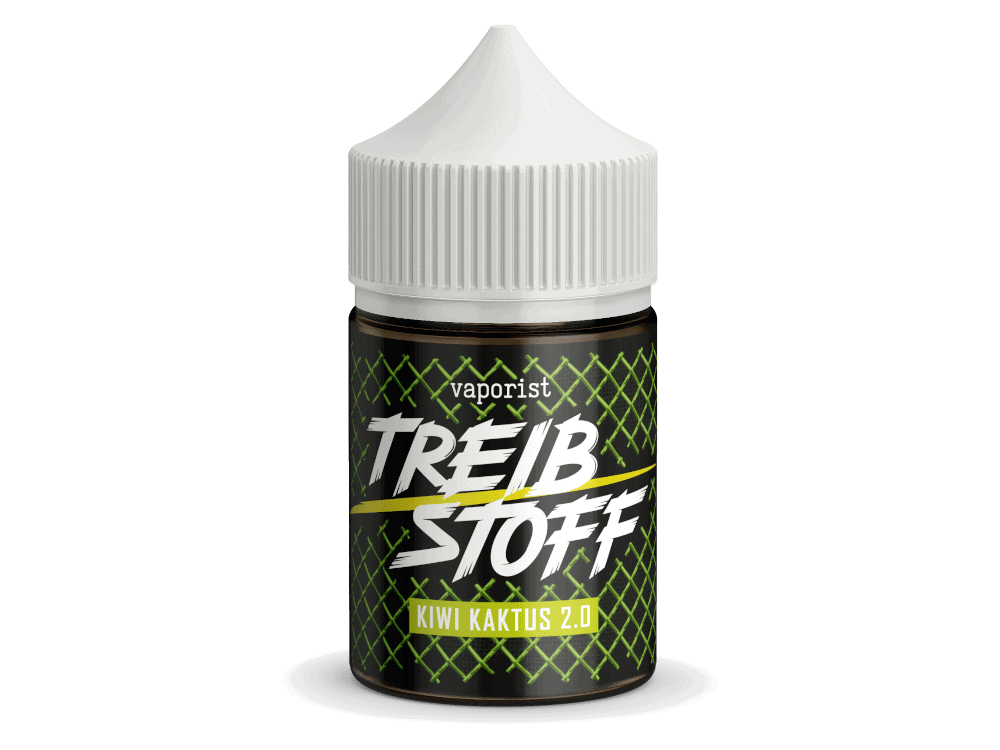 Vaporist Treibstoff Kiwi Kaktus 2.0 10ml 1 Vape-Flasche mit dem Geschmack Kiwi Kaktus 2.0, schwarzes Design, Produkt für E-Zigaretten, Duft- und Geschmacksstoff, hochwertiges E-Liquid, Liquid für Dampfer, Liquidflasche.