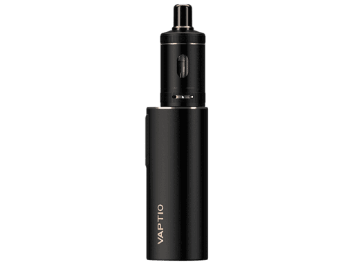 Vaporizersystem in Schwarz, handliches Design, ideal für unterwegs, mit einstellbarem Luftstrom, langlebige Batterieleistung, komfortable Nutzung, für Dampf und Kräuter geeignet.