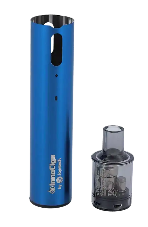 InnoCigs eGo POD E-Zigaretten Set 3 Robuster blauer Handstück für elektronische Zigaretten von Joyetech, inklusive transparentem Lithium-Ionen-Akku.