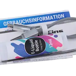 InnoCigs eGo POD E-Zigaretten Set 13 E-Zigarette Set mit Liquid Flasche, Ladegerät und Anleitungen für Dampfer, inklusive E-Liquid 12ml, informatives Zubehör für E-Zigaretten.