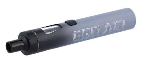 InnoCigs eGo AIO Simple E-Zigaretten Set 5 Digitaler E-Zigaretten-Dampfpen mit LED-Anzeige "E-CIGAR" in Schwarz und Grau, modernes Design, tragbar und stilvoll.