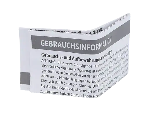 Gebrauchsinformation und Aufbewahrungshinweise für elektrische Zigaretten, E-Zigaretten, Liquid, Akku, Anleitung, Sicherheit, Gebrauchsanweisung, Produktbeschreibung, Rauchentwöhnung, Zubehör, Liquidtank, Sicherheitshinweise, Nutzungsanweisung.