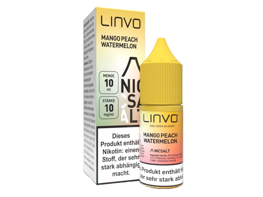 Linvo - Mango Peach Watermelon - Nikotinsalz Liquid 1 Linvo - Mango Peach Watermelon - Nikotinsalz Liquid