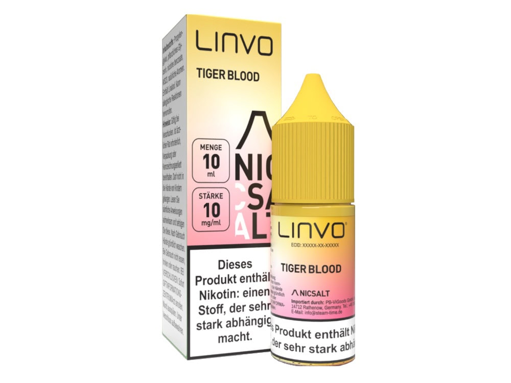 Linvo - Tiger Blood - Nikotinsalz Liquid 1 Linvo - Tiger Blood - Nikotinsalz Liquid