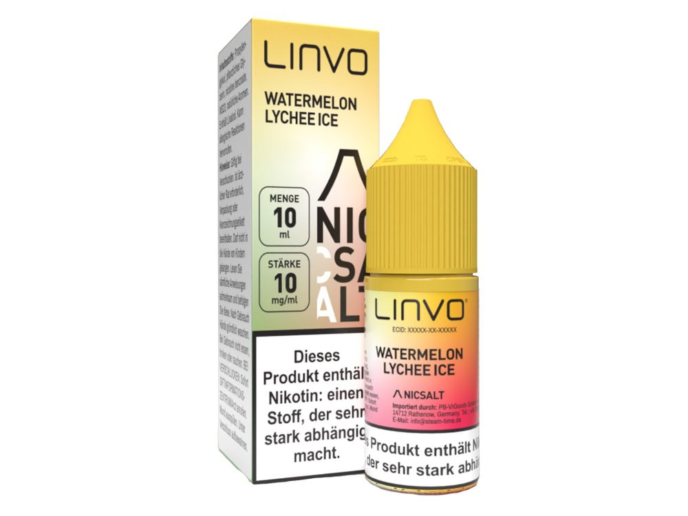 Linvo - Watermelon Lychee Ice - Nikotinsalz Liquid 1 Linvo - Watermelon Lychee Ice - Nikotinsalz Liquid