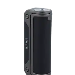 Lost Vape Thelema Solo 100 Watt 11 Hochwertiger Vape mit schwarzem Gehäuse und Logo „Lost Vape“ auf der Seite, kompakte Bauform, ideal für Dampfer, vielseitige Verwendung, modernes Design.