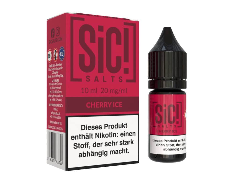 SiC! Salts Cherry Ice Nikotinsalz Liquid 1 SiC! Salts Cherry Ice Nikotinsalz Liquid