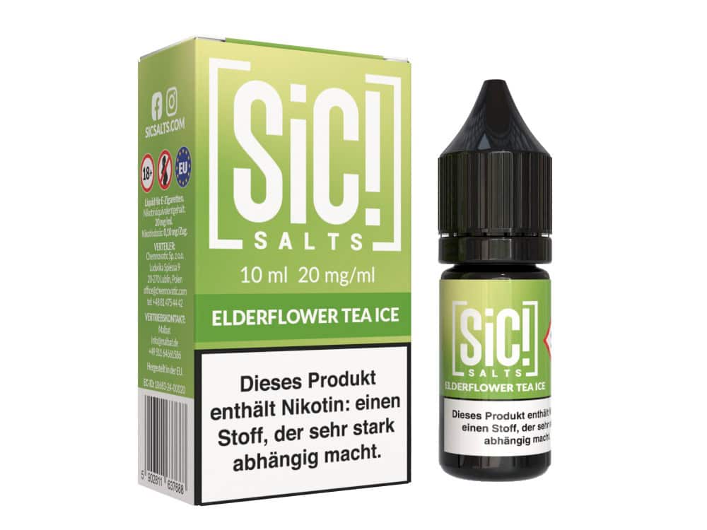 SiC! Salts Elderflower Tea Ice Nikotinsalz Liquid 1 SiC! Salts Elderflower Tea Ice Nikotinsalz Liquid