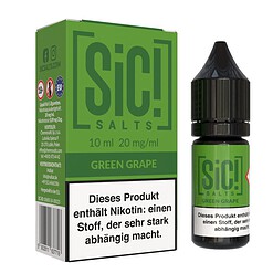 SiC! Salts Green Grape Nikotinsalz Liquid