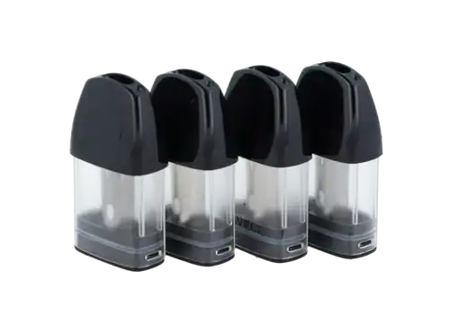 4 Batterieladegerät für kabellose Geräte, schwarz und transparent, kompakte Ladestationen, ideal für unterwegs, langlebige Qualität, schnelle Ladefunktion.