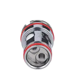 Hochwertiger Metall-Adapter für E-Zigaretten mit roten Gummidichtungen, langlebiges Design für sicheren Dampfgenuss.