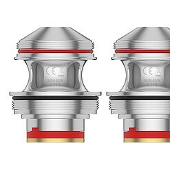 Zwei hochwertige Schweißventile aus Metall mit rotem Dichtungsring, ideal für präzise Steuerung in technischen Anlagen.
