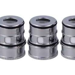 Vapefly Kriemhild Single Mesh 0,2 Ohm Head 3 Attraktive Edelstahl-Miniatur-Schraubenkappen, 3 Stück, für dekorative und funktionale Zwecke.