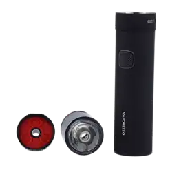 Kompakter Vape-Pen mit austauschbaren Pods, ideal für unterwegs und einfache Anwendung.