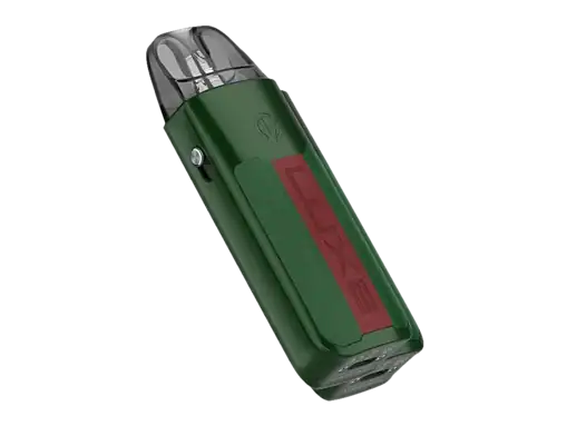 Vaporesso LUXE XR MAX E-Zigaretten Set 5 Mini Vaporizer mit grünem Gehäuse und rotem Logo, handlicher Elektronik-Vape für Dampf-Genuss unterwegs.