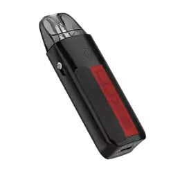 Vaporesso LUXE XR MAX E-Zigaretten Set 15 Kleiner, tragbarer VAPE mit schwarzem Gehäuse und rotem Label, handlich und diskret.