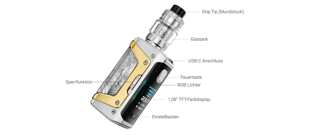 GEEKVAPE Aegis Legend 5 10th Anniversary Edition E-Zigaretten Set