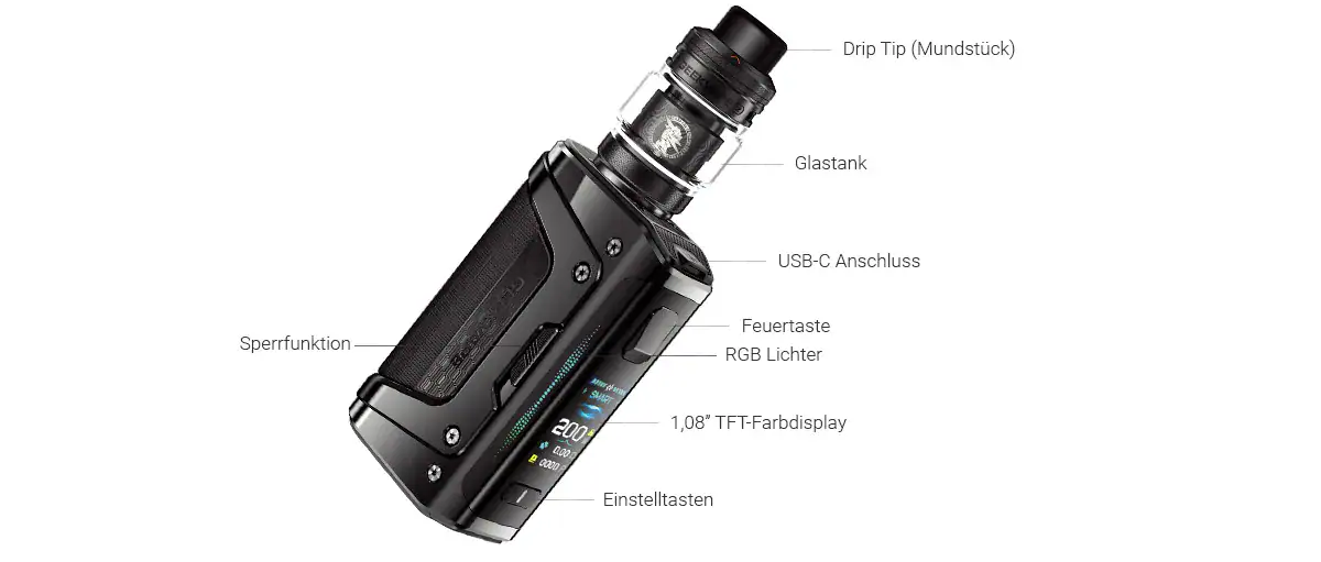 GEEKVAPE Aegis Legend mit Z Subohm 5 E-Zigaretten Set
