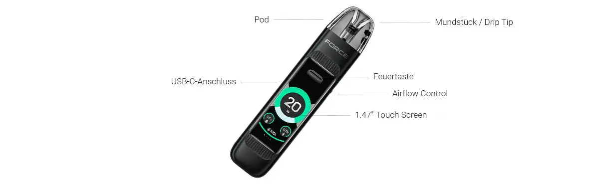 Linvo Force X Pod E-Zigaretten Set 3 Linvo Force Air Pod E-Zigaretten Set