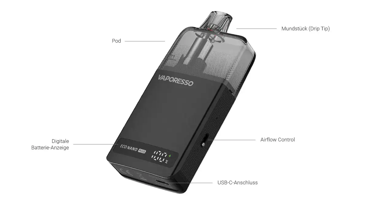 Vaporesso ECO Nano Plus E-Zigaretten Set 11 Vaporesso ECO Nano Plus E-Zigaretten Set
