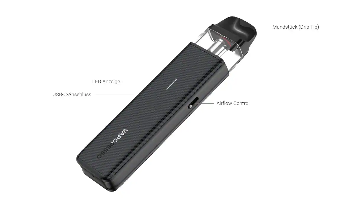 Vaporesso XROS 5 Mini E-Zigaretten Set 11 Kompakter Vaping-Adapter mit LED-Anzeige, USB-C-Anschluss, Drip Tip und Airflow Control, ideal für unterwegs, hochwertiges Design, einfache Bedienung, langlebig, moderne Technologie, für Dampfer, E-Zigaretten, Inhalation, Rauchalternativen.