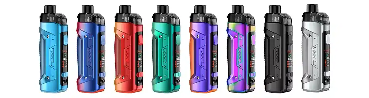 Batterie für E-Zigaretten in verschiedenen Farben, modernes Design, digitaler Bildschirm, einfache Handhabung, ideal für Dampfer, hochwertige Akku-Technologie, langlebig und stylish.