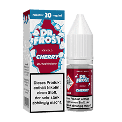 Nikotinfreies E-Liquid Dr. Frost Cherry in 20 mg/ml, 10 ml Flasche, für E-Zigaretten, fruchtiger Sirup-Aroma, kalt und erfrischend, ideal für Dampfer.