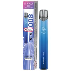 Elfbart 800 E-Zigarette Blueberry, nikotinfrei, mit langlebigem Akku, ideal für Dampfer.