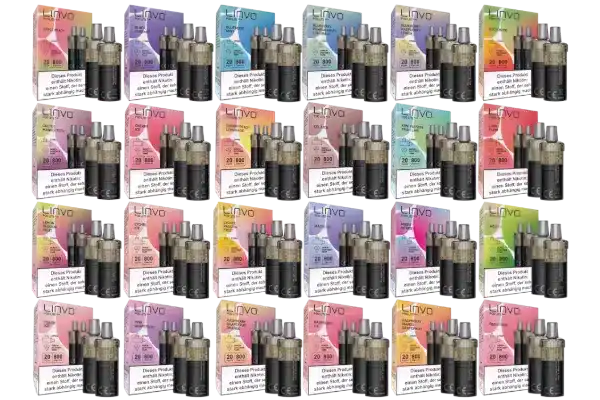 Linvo Pod Lite Plus Cartridge 2 NEU! Liquido-Verdampfer Livvo in verschiedenen Geschmacksrichtungen, 20mg/ml Nikotin, 10ml Flasche, Vielzahl von Sorten, ideal für E-Zigaretten.