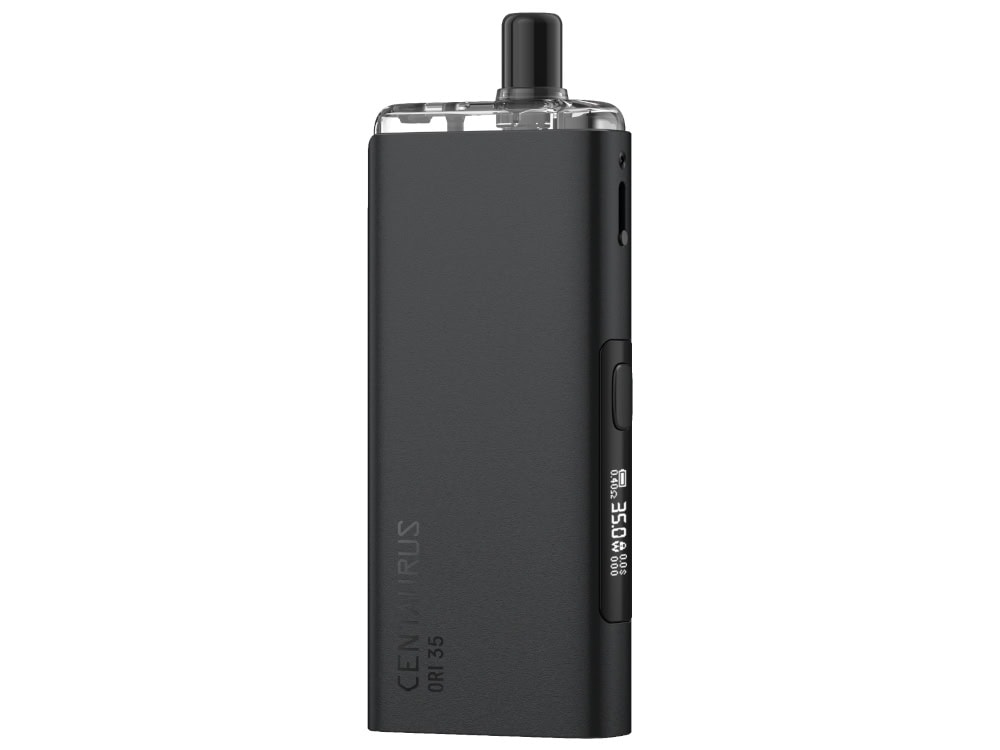 Lost Vape Centaurus Ori 35 E-Zigaretten Set 1 1. Hochwertiger tragbarer Vaporizer für aromatisiertes Dampfen, schwarzes Design, kompakte Bauform, einfache Bedienung und breite Kompatibilität.