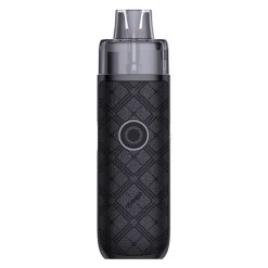 Uwell Typhos SE E-Zigaretten Set, schwarz mit Muster, mit aromatischem Verdampfer.