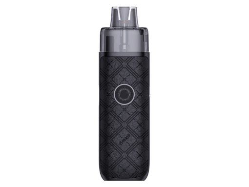 Uwell Typhos SE E-Zigaretten Set, schwarz mit Muster, mit aromatischem Verdampfer.