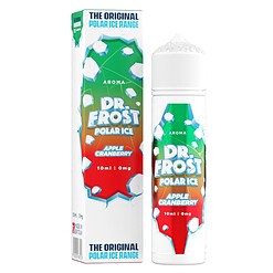 Das Dr. Frost Polar Ice Apple Cranberry Longfill Aroma vereint saftigen Apfel und herbe Cranberry mit eisiger Kühle. 10 ml Konzentrat in einer 60 ml Flasche – einfach mit Basisliquid auffüllen und dampfen. Jetzt im Letz-Go-Shop bestellen.