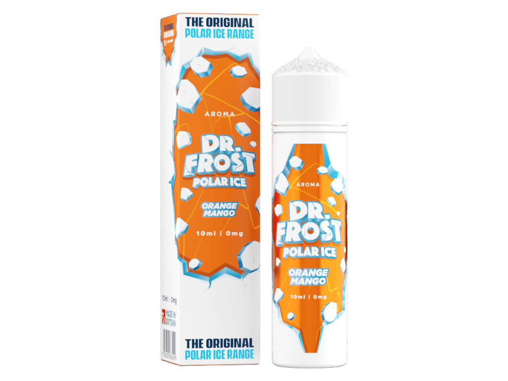 Dr. Frost - Polar Ice - Orange Mango 10 ml 1 Dr. Frost Polar Ice E-Liquid mit Orangen-Mango Geschmack, 10ml.